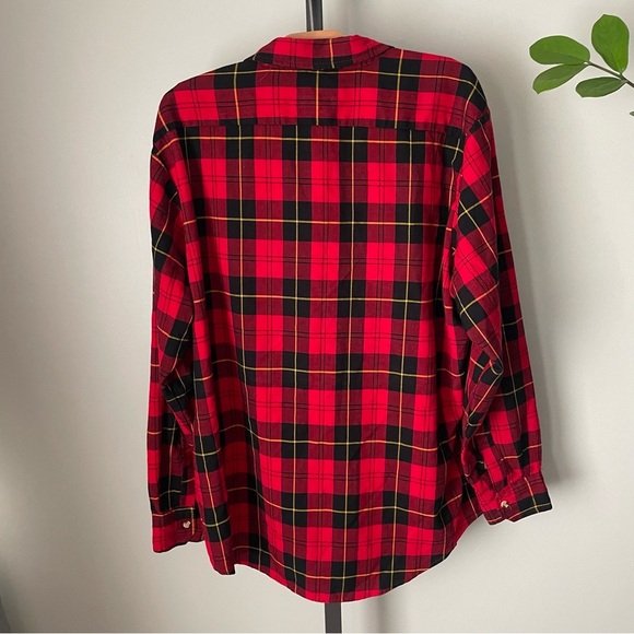 Vintage Northwest Territories Plaid Tartan Red Black Grunge Rocker Size XL - Picture 3 of 14